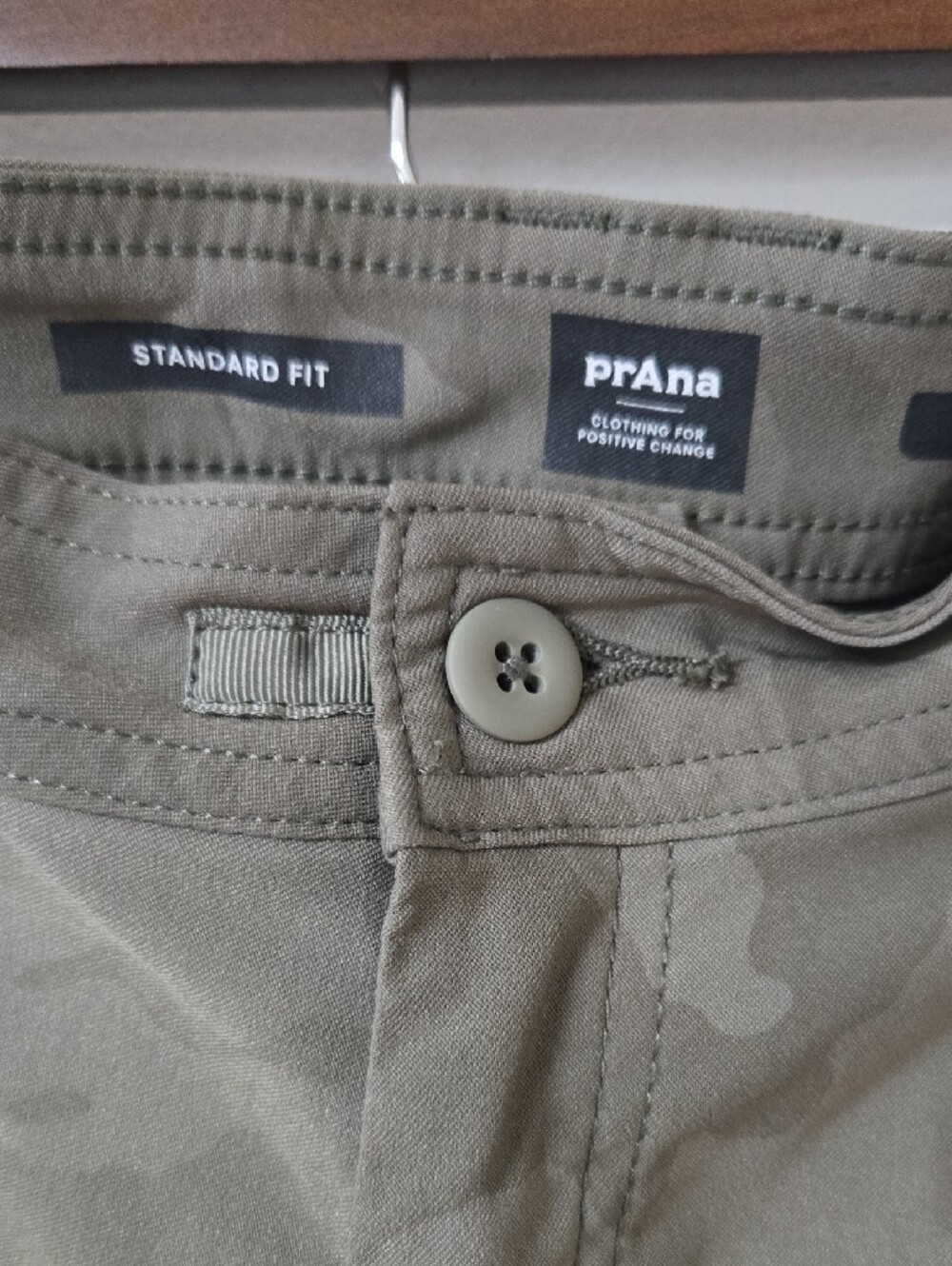 Prana Halle II Sage Camo Shorts - 4 - Picture 2 of 6